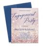 Rose Gold Glitter Engagement Party Invitation, Engagement Announcements, Modern Engagement Party Invitations, Your choice of Quantity and Envelope Color view 1