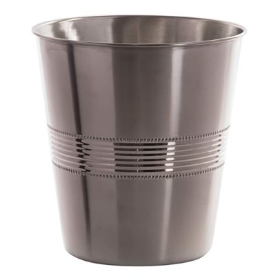 BINO Metal Waste Basket for Home, Office, Bathroom, Dorm, Kitchen and More | Trash Can Bin for Bedroom | Desk Trash Can | Home Essentials