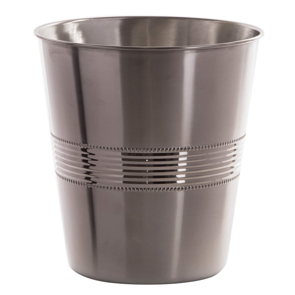 BINO Metal Waste Basket for Home, Office, Bathroom, Dorm, Kitchen and More | Trash Can Bin for Bedroom | Desk Trash Can | Home Essentials