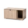 Baxton Studio Jasper Oak Finished 2-Door Wood Cat House view 1