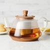 BonJour 47954 Metallic Copper Detailing Borosilicate Glass Teapot, 1 Piece, view 2