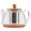 BonJour 47954 Metallic Copper Detailing Borosilicate Glass Teapot, 1 Piece, view 4