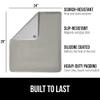 GORILLA GRIP The Original Ironing Board Cover and Pad, Silicone Coating, 400F Scorch Resistant Thick Padding, Heavy Duty Iron Covers Standard Boards, Hook and Loop Fastener Strap, Silver 28x24 view 2