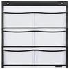 Sakura W-474 Wall Pocket, Black, Product Size (W x H): Approx. 11.8 x 22.6 inches (30 x 57.5 cm), Gusseted Postcard, 6 Pieces, Made in Japan view 1