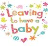 Modern Large Card Leaving to Have A Baby - 12 x 9 inches - Piccadilly Greetings view 1