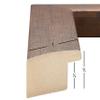 Craig Frames Contemporary, 22 x 28 Inch Rustic Copper Picture Frame Matted to Display an 18 x 24 Inch Photo, Set of 4 view 2