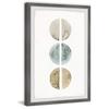 Parvez Taj Metallic Circles Framed Painting Print 8" x 12" view 1