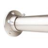 RUDI 1.5 inch Premium Heavy Duty Wall Adjustable 48-84 inch Room Divider Rod with Socket Set, Satin Nickel view 1
