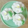 Global Sugar Art Calla Lily Sugar Cake Flowers White with Yellow, Unwired, Medium 18 Count by Chef Alan Tetreault view 2