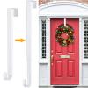 HEYHOUSE Wreath Hanger,Adjustable Length 14.9-25 Inch Metal Door Hanger,Wreath Hanger for Front Door 20 lbs Larger Christmas Wreaths Decorations HookWhite view 1