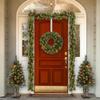 HEYHOUSE Wreath Hanger,Adjustable Length 14.9-25 Inch Metal Door Hanger,Wreath Hanger for Front Door 20 lbs Larger Christmas Wreaths Decorations HookWhite view 2