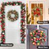 HEYHOUSE Wreath Hanger,Adjustable Length 14.9-25 Inch Metal Door Hanger,Wreath Hanger for Front Door 20 lbs Larger Christmas Wreaths Decorations HookWhite view 3