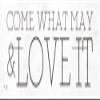 Rustic Pallet Art Come What May & Love It Wooden Wall Hanging, 6"X18" Decorative Plaque view 1