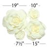 SIMPLY ELEGANT Rose Foam Wall Decor 4 Piece Set (Ivory) view 2