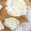 SIMPLY ELEGANT Rose Foam Wall Decor 4 Piece Set (Ivory) view 4