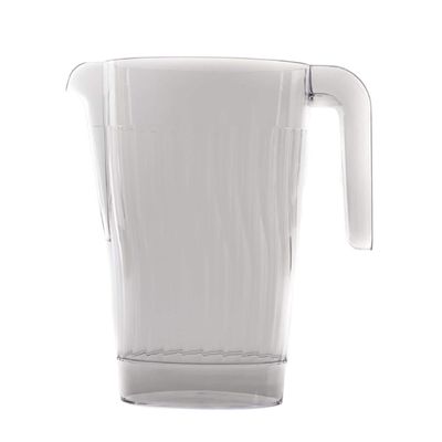 [30 PACK] 60 oz Heavy Duty Crystal Clear Plastic Beverage Pitcher - Break Resistant Beverage Carafe - Great for Restaurants and Catering - Serveware for Water, Cold Drinks, Beer, Lemonade, Sangria