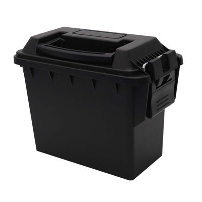 Grip Mini Utility Water Resistant Storage Boxes (Black) - Long Lasting Polymer, Secure Locking Latch, O-Ring Gasket - Waterproof - Ideal for Smaller Items, Phones, Cameras, Toys - Travel, Home, Garage
