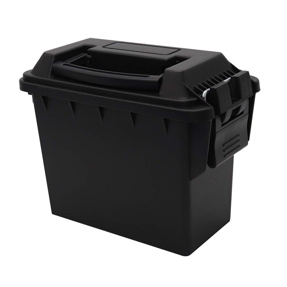 Grip Mini Utility Water Resistant Storage Boxes (Black) - Long Lasting Polymer, Secure Locking Latch, O-Ring Gasket - Waterproof - Ideal for Smaller Items, Phones, Cameras, Toys - Travel, Home, Garage
