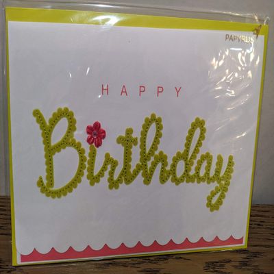Papyrus Birthday Card, 1 EA