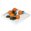 Multi-purpose Desktop Storage Trays, Fruit Organizer Valet Tray for Cans Drinks Food Jewelry Cosmetics White view 1