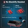 Eyliden Carpet Sweeper, Mini Size Lightweight Hand Push - No Noise, Non-Electric, Easy Manual Sweeping Only for Carpet Cleaning (Red) view 3