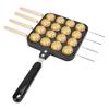 16 Holes Takoyaki Grill Pan Plate Non-Stick Cooking Baking Mold Tool for Octopus Ball 4 Baking Needles for Free view 1