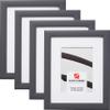 Craig Frames Contemporary, 22 x 28 Inch Grey Picture Frame Matted to Display an 18 x 24 Inch Photo, Set of 4 view 1