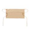 GNEGNI Server Apron with 3 Pockets, Waist Apron for Waitress and Waiter, Poly-Cotton Canvas, 23.5" x 12", Long Ties, for Restaurant, Bar, Bistro, Cafe, Home Kitchen view 2