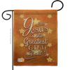 Jesus is the Greatest Gift Burlap Garden Flag Wintertime Nativity Three King Religious Holy Family Season Christian Small Decorative Yard House Banner Double-Sided Made In USA 13 X 18.5 view 1