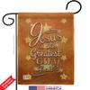 Jesus is the Greatest Gift Burlap Garden Flag Wintertime Nativity Three King Religious Holy Family Season Christian Small Decorative Yard House Banner Double-Sided Made In USA 13 X 18.5 view 2