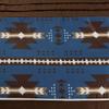 7 Piece Western Southwestern Native American Design Comforter Set Multicolor Navy Coffee Brown Embroidered Queen Size Bed in a Bag Navajo Bedding Set- Makala (Navy Blue, Queen) view 3