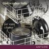 Anolon Smart Stack Hard Anodized Nonstick Frying Pan Set/ Skillet Set - 10 Inch and 12 Inch, Black view 4
