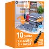 GONGSHI Vacuum Storage Bags for Clothing, 10-Piece, Jumbo & Large view 1