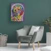 Wrapped Canvas Wall Art - Dean Russo 'Sweet Poodle' Wall Art for Living Room, Bedroom, or Office Dcor - 18x24 view 4
