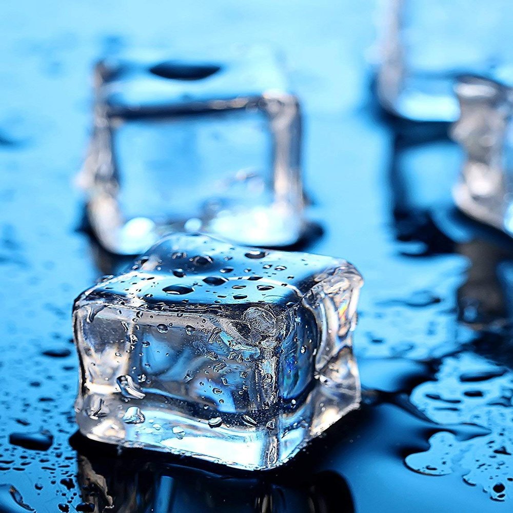 Briliant Shop Acrylic Ice Cube, 10 PCS Transparent Artificial Acrylic Plastic Ice Rocks, 1 Inch Clear Fake Acrylic Ice Cubes Square Shape for Kitchen Decoration Photography Props (25mm)