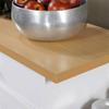 Kitchen Trolley Cart Island Rolling Storage Table Utility Cabinet Towel Hanger Side shelf 2 Large Tier1 Drawer Front Door Pull Open Kitchen Living Room Indoor Outdoor Food Server Home Kitchen Beech view 2