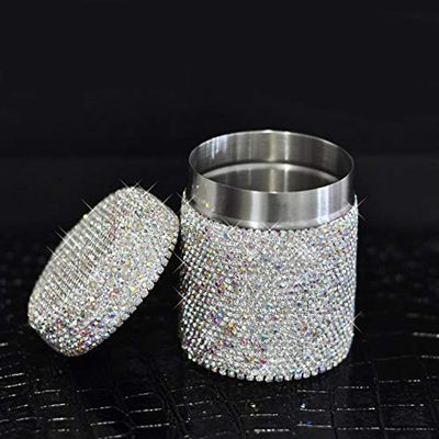 Bestbling Luxury Bling Portable Stainless Steel Toothpick Holder Toothpicks Case Dispenser Storage Organizer Container Box for Home Hotel Decoration (Silver)
