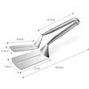 AOOSY 18/10 Metal Steak Clamp,10 Inch 3-in-1 Cooking Tong,Flipping Spatula view 2