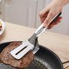 AOOSY 18/10 Metal Steak Clamp,10 Inch 3-in-1 Cooking Tong,Flipping Spatula view 4