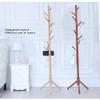 COAT RACK Solid Wood Floor Triangle Bracket Tree Hook Single Pole Hanger (Color : B) view 4