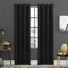 Sun Zero Soho 2-pack Blackout Energy Efficient Grommet Curtain Panel Pair, 54" x 84", Black view 1