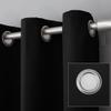 Sun Zero Soho 2-pack Blackout Energy Efficient Grommet Curtain Panel Pair, 54" x 84", Black view 2