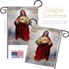 Ornament Collection Sacred Heart of Jesus Garden Flag Set Wall Hanger Religious Faith Hope Grace Peace Dove Christian Religion Easter Small Decorative Gift Yard House Banner Made in USA 13 X 18.5 view 3