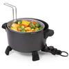 Presto 06009 10-Quart Kitchen Kettle XL Multi-Cooker, Steamer and Deep Fryer, Black view 4