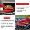 AKOAK Kitchen Perfect Silicone Barbecue Glove, Cooking/Grilling/Oven/Baking Glove, Waterproof, Non-Slip, Heat Resistant - Easily Handles Hot Food in The Kitchen or Grill, Pack of 1(Red) view 2