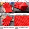 AKOAK Kitchen Perfect Silicone Barbecue Glove, Cooking/Grilling/Oven/Baking Glove, Waterproof, Non-Slip, Heat Resistant - Easily Handles Hot Food in The Kitchen or Grill, Pack of 1(Red) view 3