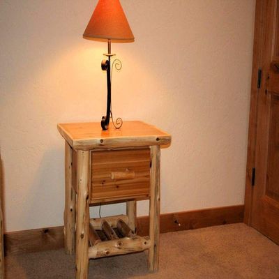 Log Nightstand
