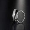 Bansriracha 1PCS Silver Rings for Men/Women 100% Real 925 Sterling Silver Frosted Flakes Ring Couple Jewelry Finger Ring (9) view 1