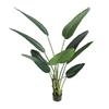 AMERIQUE Gorgeous 5 Feet Traveller Palm Artificial Tree with Giant Leaves, UV Protection, Feel Real Tech, with Plastic Nursery Pot, Green view 1
