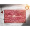 Just Customized Mr Mrs Rustic Guestbook Bride and Groom Personalized Handmade Wedding Guest Book for Bride and Groom Wood Alternative Custom Engraved Newly Wed Marriage (Deisgn 02, Rosewood) view 2